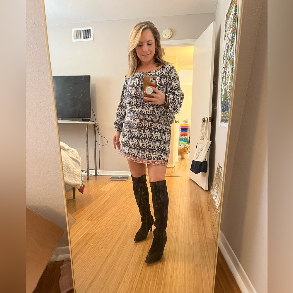Stuart Weitzman Knee High Black Suede Boots
